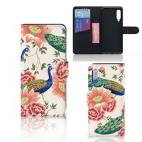 Telefoonhoesje met Pasjes voor Xiaomi Mi 9 Pink Peacock