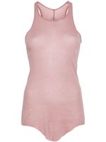 Rick Owens ribbed organic-cotton top - Rose - thumbnail