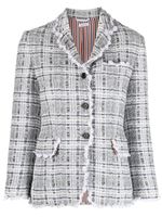 Thom Browne blazer à simple boutonnage - Gris - thumbnail