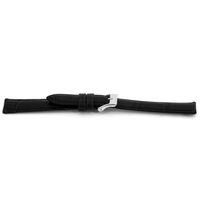 Horlogeband Universeel G015-XL Leder Zwart 20mm