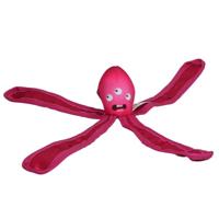 Dog Comets Alien Octo, hondenspeelgoed, 28 cm, drijvend, robuust zeildoek, uitgerust met pieper, knetterende tentakels, M, roze