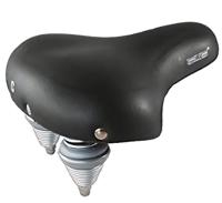 Selle Comfort Retro Fietszadel 27 x 24,5 cm Foam Zwart