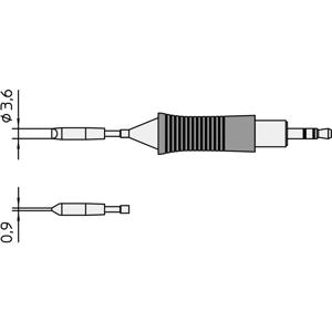 Weller RT11 Soldeerpunt Beitelvorm, recht Grootte soldeerpunt 3.7 mm Inhoud: 1 stuk(s)