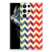 Samsung Galaxy S22 Ultra TPU bumper Zigzag Multi Color