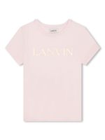 Lanvin Enfant t-shirt en coton à logo imprimé - Rose