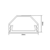 Roline 19.08.3110 Kabelgoot Wit (l x b x h) 1.1 m x 33 mm x 26 mm 1 stuk(s) - thumbnail