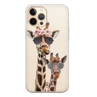 iPhone 12 Pro transparant hoesje - Giraffe