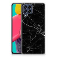 Samsung Galaxy M53 TPU Siliconen Hoesje Marmer Zwart - Origineel Cadeau Vader