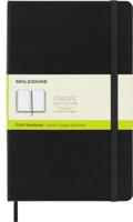 Moleskine QP062 Classic Notebook, Large Plain, Hard Cover, 13x21 cm, Zwart