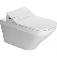 Duravit DuraStyle wandclosetpack diepspoel spoelrandloos met verdekte bevestiging 37x62cm incl. douchewc closetzitting Slim Sensowash wit 631001002004300