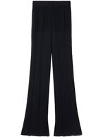 Stella McCartney pantalon droit à effet plissé - Noir