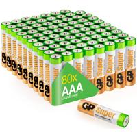 GP AAA Alkaline Super 1,5V batterij (80 stuks) - thumbnail