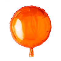 Folieballon Rond Oranje (45cm) - thumbnail