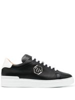 Philipp Plein baskets bicolores à plaque logo - Noir