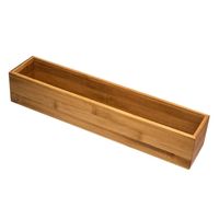 Bestekbak/keuken organizer 1-vaks Tidy Smart bamboe 38 x 8 x 7 cm - thumbnail