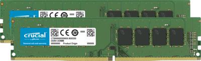 CT2K16G4DFRA32A - Geheugen - DDR4 - 32 GB: 2 x 16 GB - 288-PIN - 3200 MHz / PC4-25600 - CL22