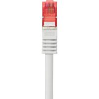 Renkforce RF-4724286 RJ45 Netwerkkabel, patchkabel CAT 6 S/FTP 30.00 m Grijs Snagless, Vergulde steekcontacten, Vlambestendig 1 stuk(s)