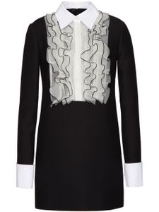 Valentino Garavani robe courte Crepe Couture - Noir