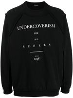 Undercoverism pull à logo imprimé - Noir