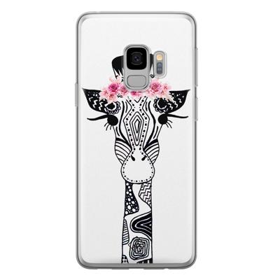 Samsung Galaxy S9 siliconen telefoonhoesje - Giraffe