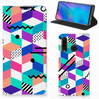 Huawei P30 Lite New Edition Stand Case Blokken Kleurrijk