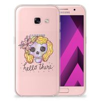 Silicone Back Case Samsung Galaxy A3 2017 Boho Skull - thumbnail