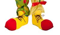 clownschoenen polyester geel/rood one-size