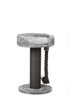 Beeztees tura - krabpaal - grijs - 60x60x100 cm