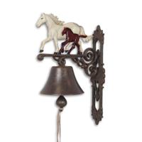 A PAIR OF CAST IRON HORSE AND COLT BELLS - thumbnail