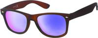 Kost zonnebril Polarized dames UV 400 bruin/paars