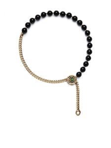 Balmain collier Beads Emblem - Or