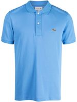 Lacoste polo en coton à patch logo - Bleu