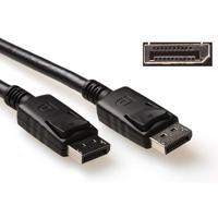 ACT AK3977 4K DisplayPort kabel | Male/Male | Power Pin 20 aangesloten | Zwart | 50 cm