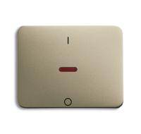 Busch-Jaeger Alpha Exclusive bedieningselement met kleine rode lens opdruk 'I/0', palladium