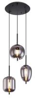 Globo Hanglamp Blacky zwart 3-lichts 15345-3