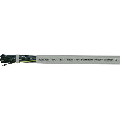 Helukabel H05VV5-F (NYSLYÖ-JZ) Stuurstroomkabel 5 G 0.75 mm² Grijs 13015-1000 1000 m