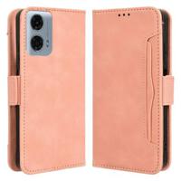 Motorola Moto G34 Cardholder Series Portemonnee Hoesje - Roze