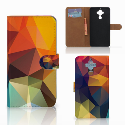 Huawei Mate 9 Bookcase Polygon Color Huawei Mate 9 Bookcase Polygon Color