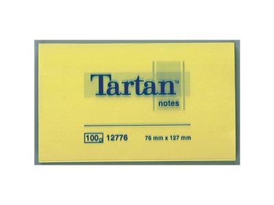 Tartan Plaknotitie 012776 127 mm x 76 mm Geel 100 vellen