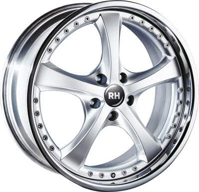 RH ALURAD RAU VESUV Zilver met RVS rand