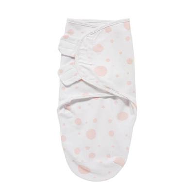 Meyco Dots inbakerdoek 0-3 mnd wit/roze