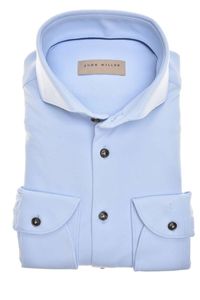 John Miller Slim Fit Overhemd lichtblauw, Effen