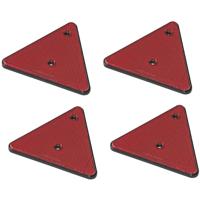 ProPlus Reflector driehoek - set 4x - rood - schroefbevestiging - 136 x 152 mm