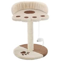 vidaXL Kattenkrabpaal met Sisal Krabpaal Beige Bruin Krabpalen Kat Kattenboom