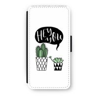 Hey you cactus: iPhone 8 Plus Flip Hoesje