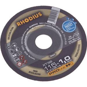 Rhodius FT38 TOP 205602 Doorslijpschijf recht 125 mm 1 stuk(s) RVS, Staal