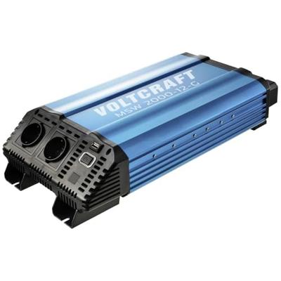 VOLTCRAFT MSW 2000-12-G Omvormer 2000 W 12 V/DC - 230 V/AC Gemodificeerde sinusvorm