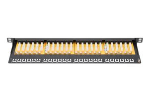 Digitus DN-91624U-SL-SH 24 poorten Netwerkpatchpaneel 483 mm (19) CAT 6 0.5 HE