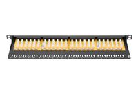 Digitus DN-91624U-SL-SH 24 poorten Netwerkpatchpaneel 483 mm (19) CAT 6 0.5 HE Ingericht - thumbnail