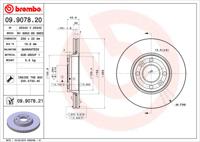 Remschijf BREMBO, Remschijftype: Binnen geventileerd, u.a. für Renault, Dacia, Mercedes-Benz, Lada